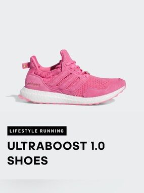 Adidas Ultraboost 1.0 Pink Running Shoes Size 7.5 Great Condition